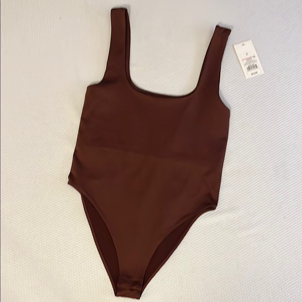 A New Day Brown Bodysuit Top